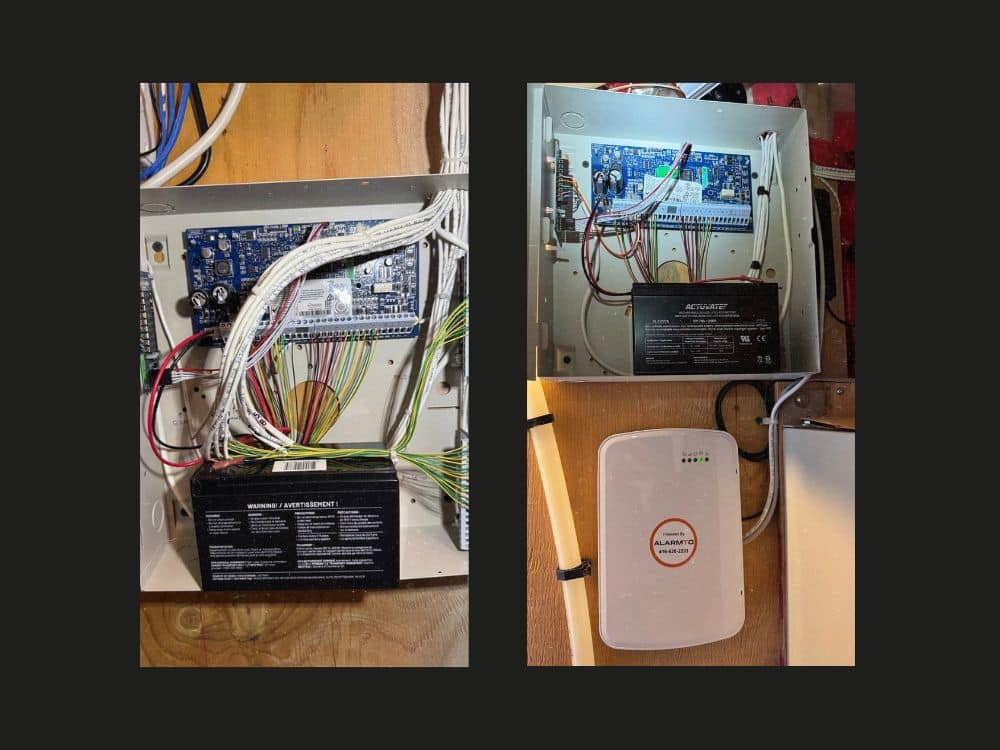 Security alarm hardware installation